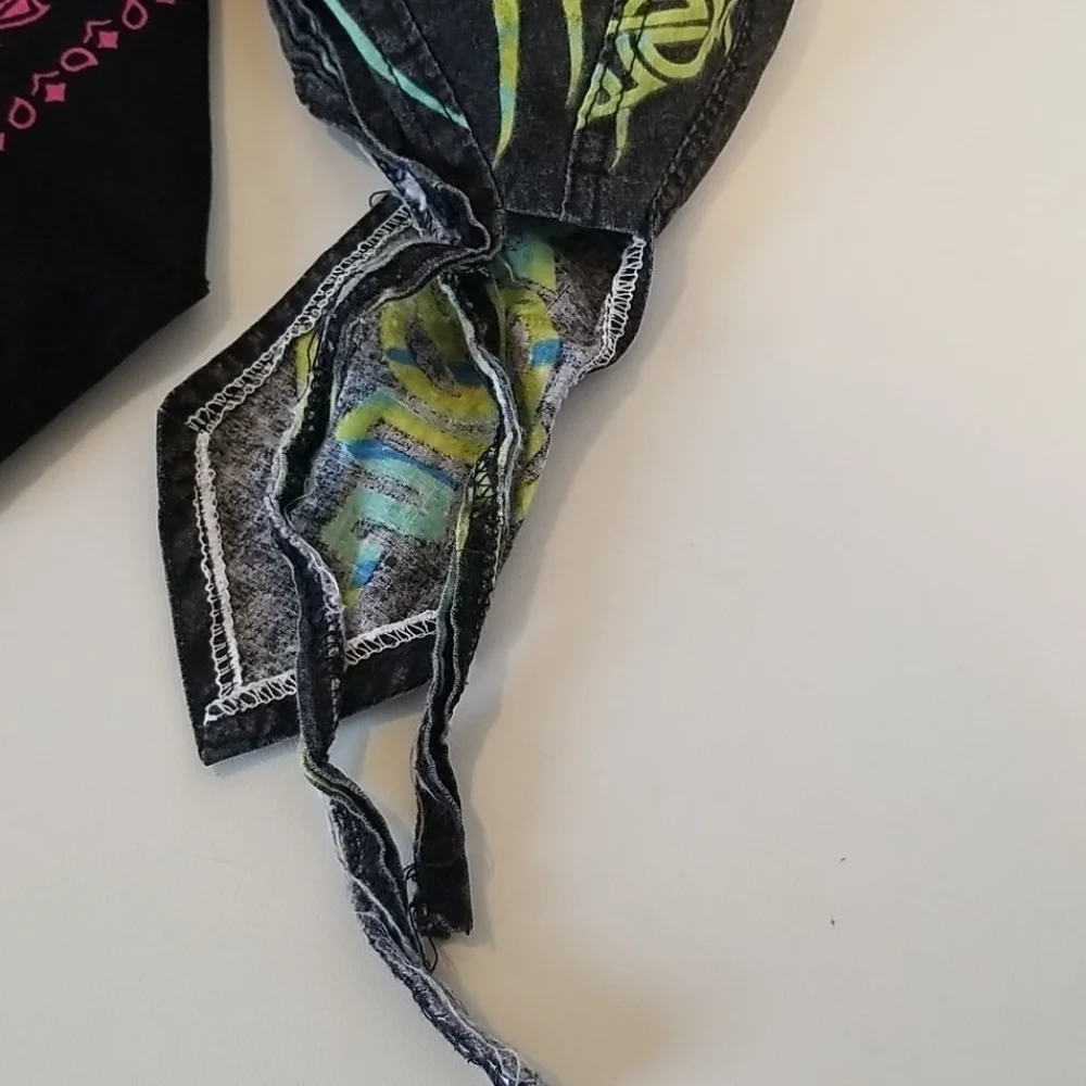 Bundle of Biker Head Bands Do Rags Motorcycle Head Gear